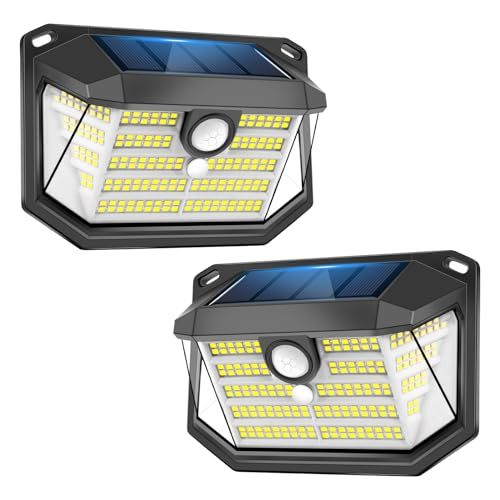 ソーラーライト 屋外 IP65防水 センサーライト 2200mAh大容量 高感度 防犯 230高輝度LED 3面発光 3つ知能モード 電気代不要 太陽光発電 自動点灯 消灯 設置簡単 防災対策 ガーデン 壁掛け 庭先 表玄関 駐車場 停電時適用 ネジあ