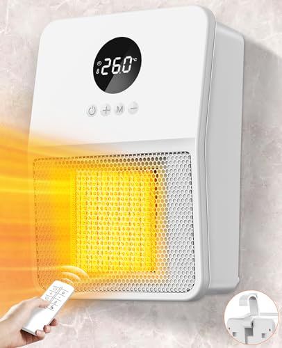 ヒーター 壁掛け 人感センサー付き セラミックヒーター ヒートショック対策 2秒速暖 3way使用 電気ファンヒーター 暖房器具 大風量 電気ストーブ 3段階調整 800W 1200W ディスプレイ表示 切り忘れ防止 二重過熱保護 メモリー機能 転倒