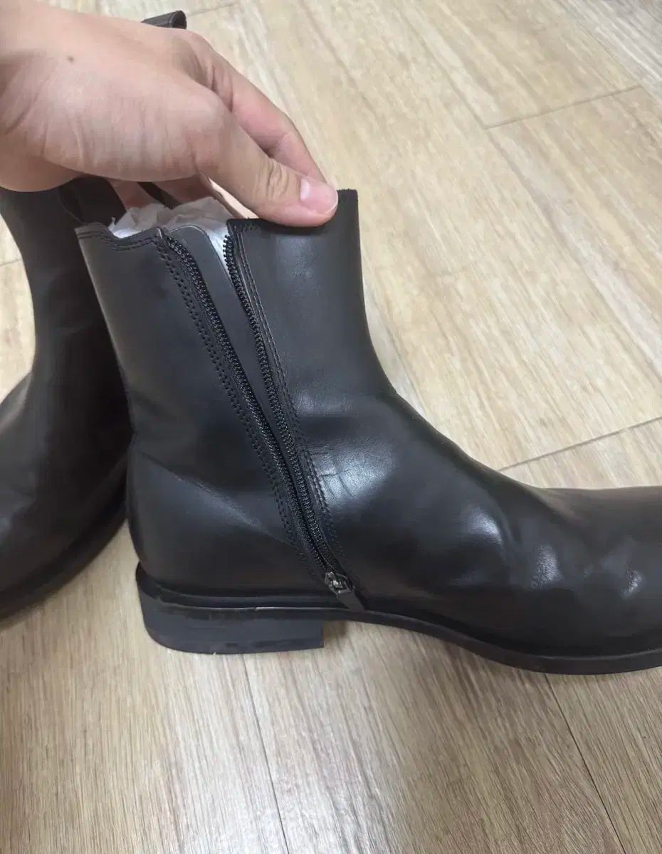  SHOOPEN フィットザサイズ x シューペン セクシー チェルシーブーツ ジッパー その他 ブーツ 革靴