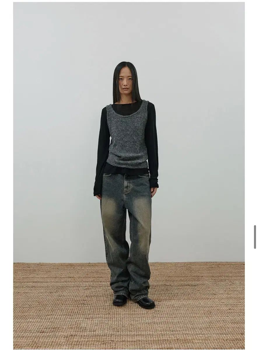 OFC ウォッシュ ワイド デニム パンツ S