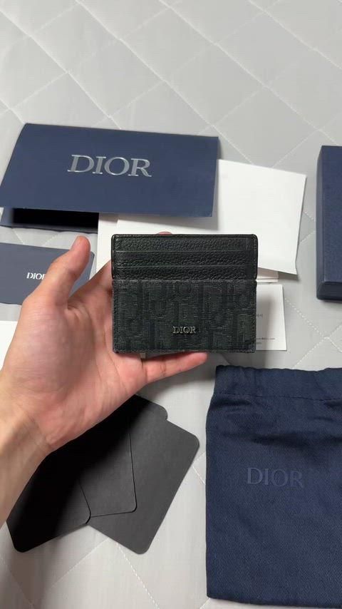 ディオール オブリーク カードウォレット ブラック