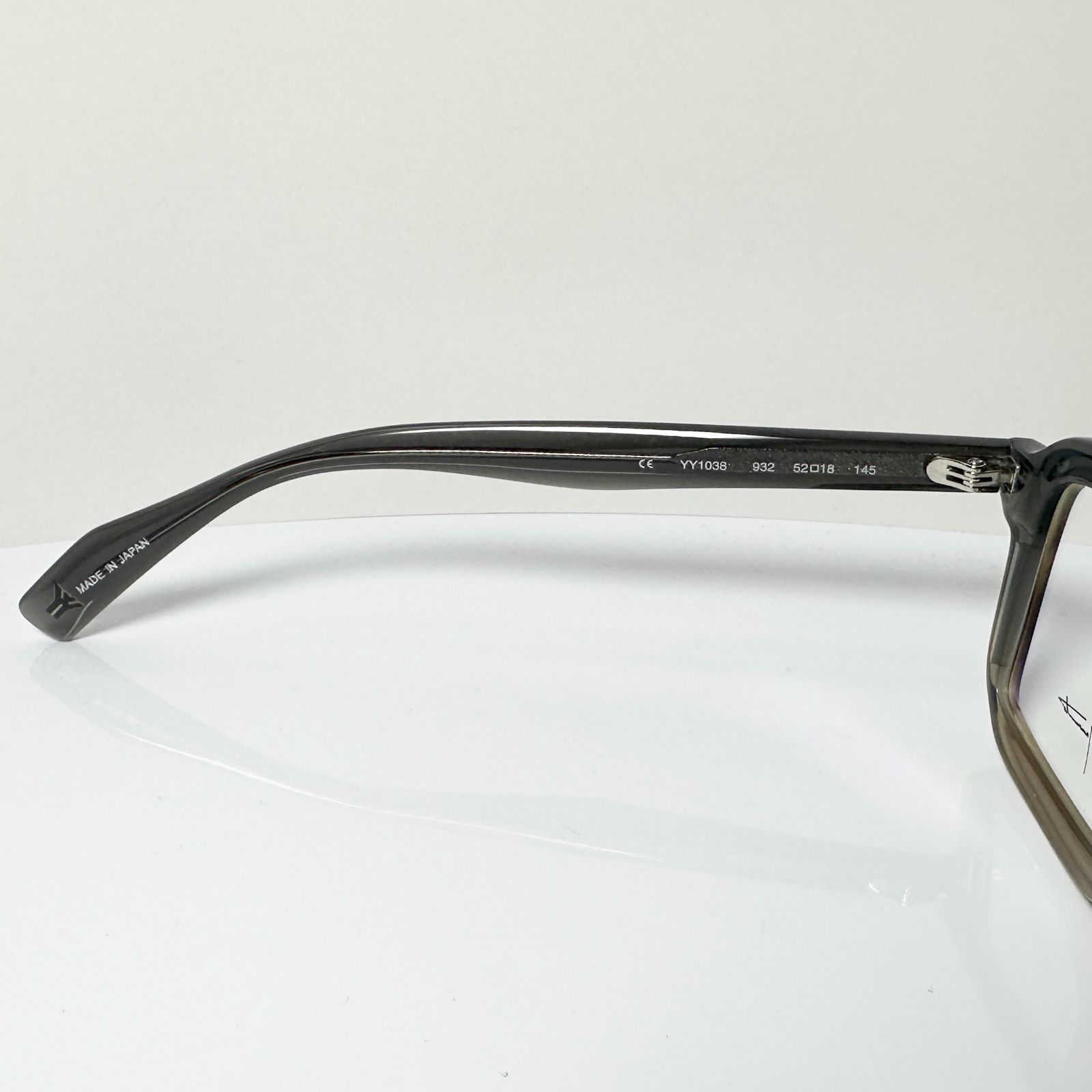 新品 Yohji Yamamoto ヨウジヤマモト YY1038 932 灰色 茶色 メガネ