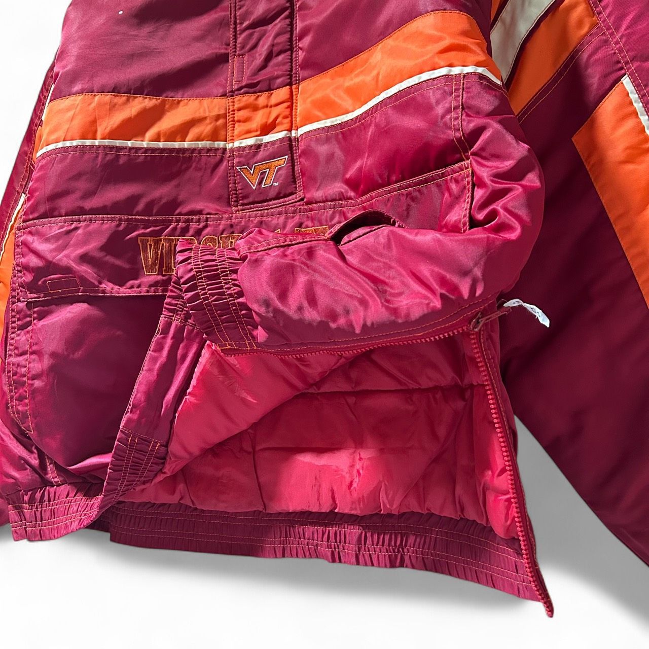 STARTER スターター カレッジ刺繍 中綿 プルオーバージャケット XL 古着 90s KANDAIZUMI_COM