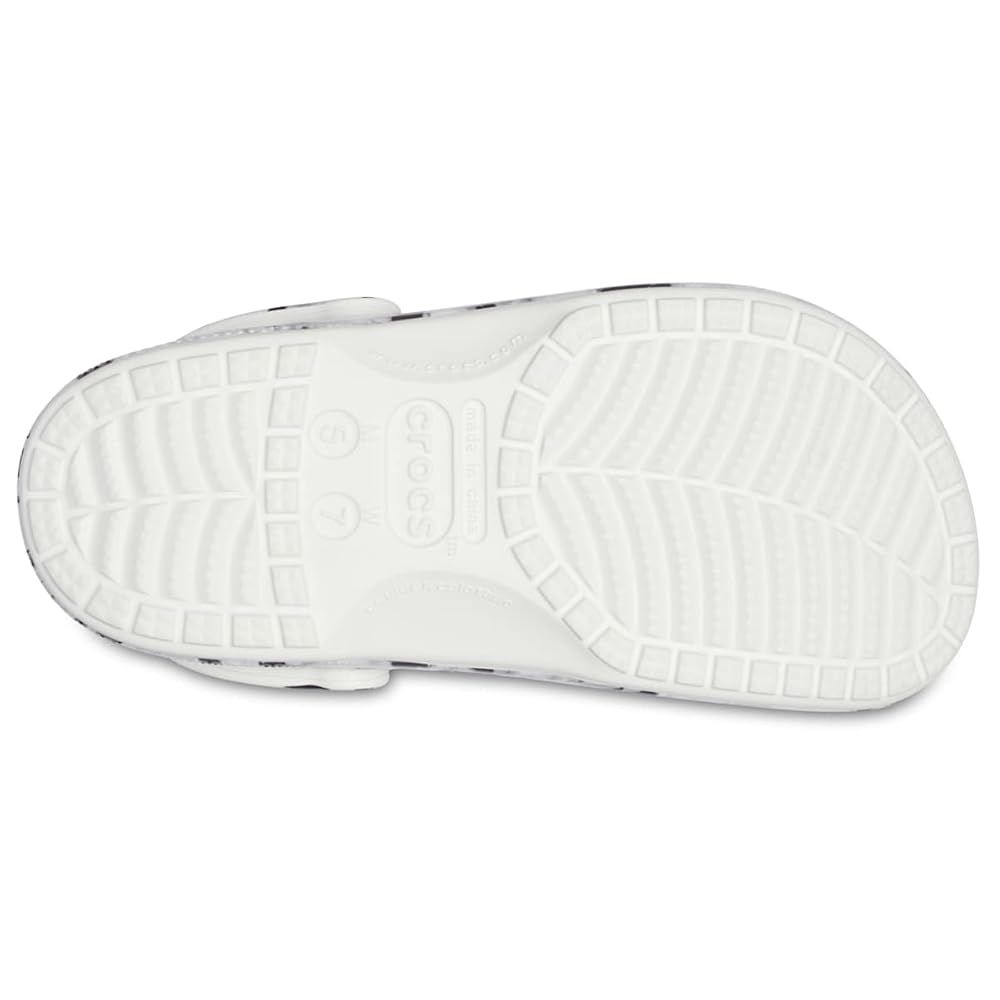  クロックス サンダルバヤ ラインド プリンテッド クロッグ ホワイト グレー 23.0 cm サボ クロッグサンダル サンダル