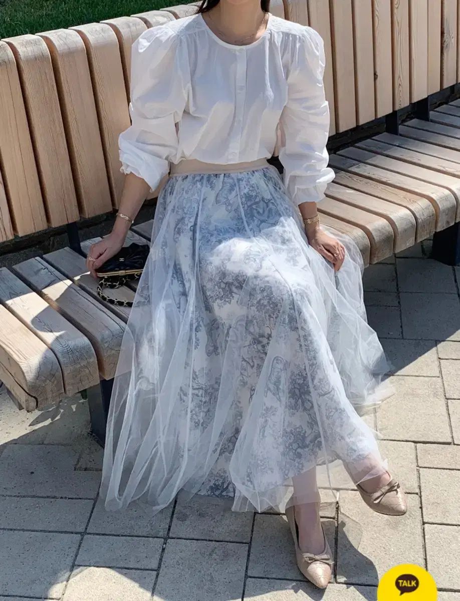 バイシンニ トワールチュールスカート