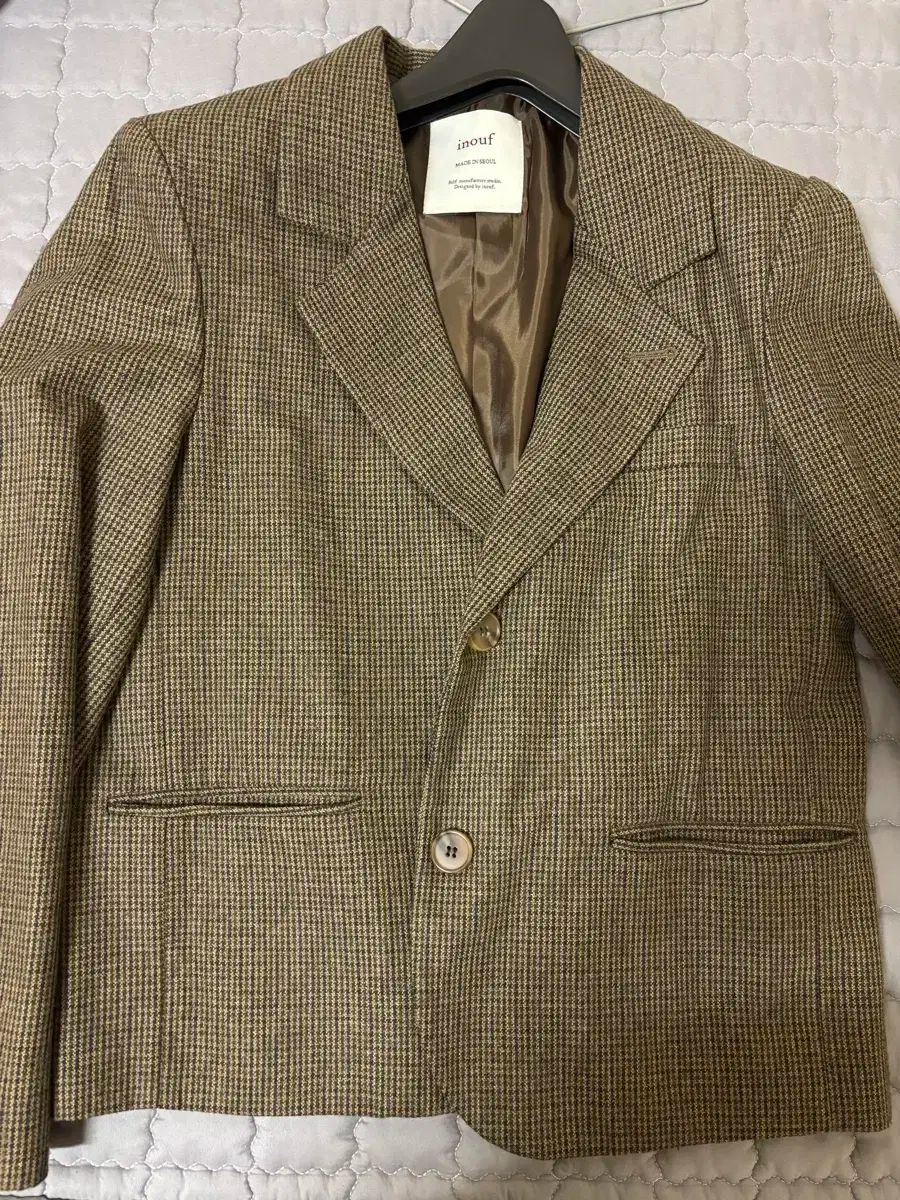 inouf ハウンドトゥース チェック ジャケット