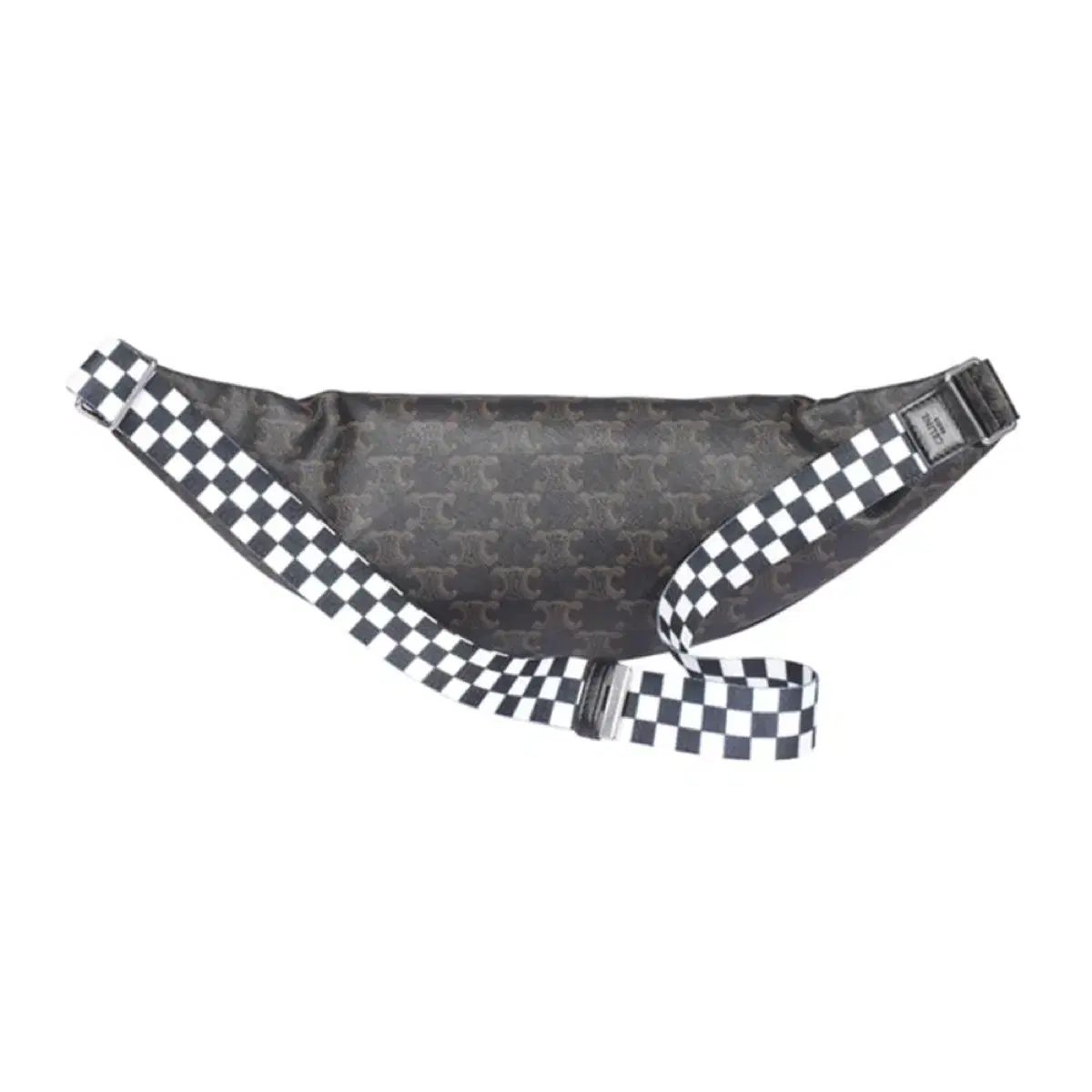 CELINE セリーヌ ブラウン トリオンフ ロゴ ベルト バッグ