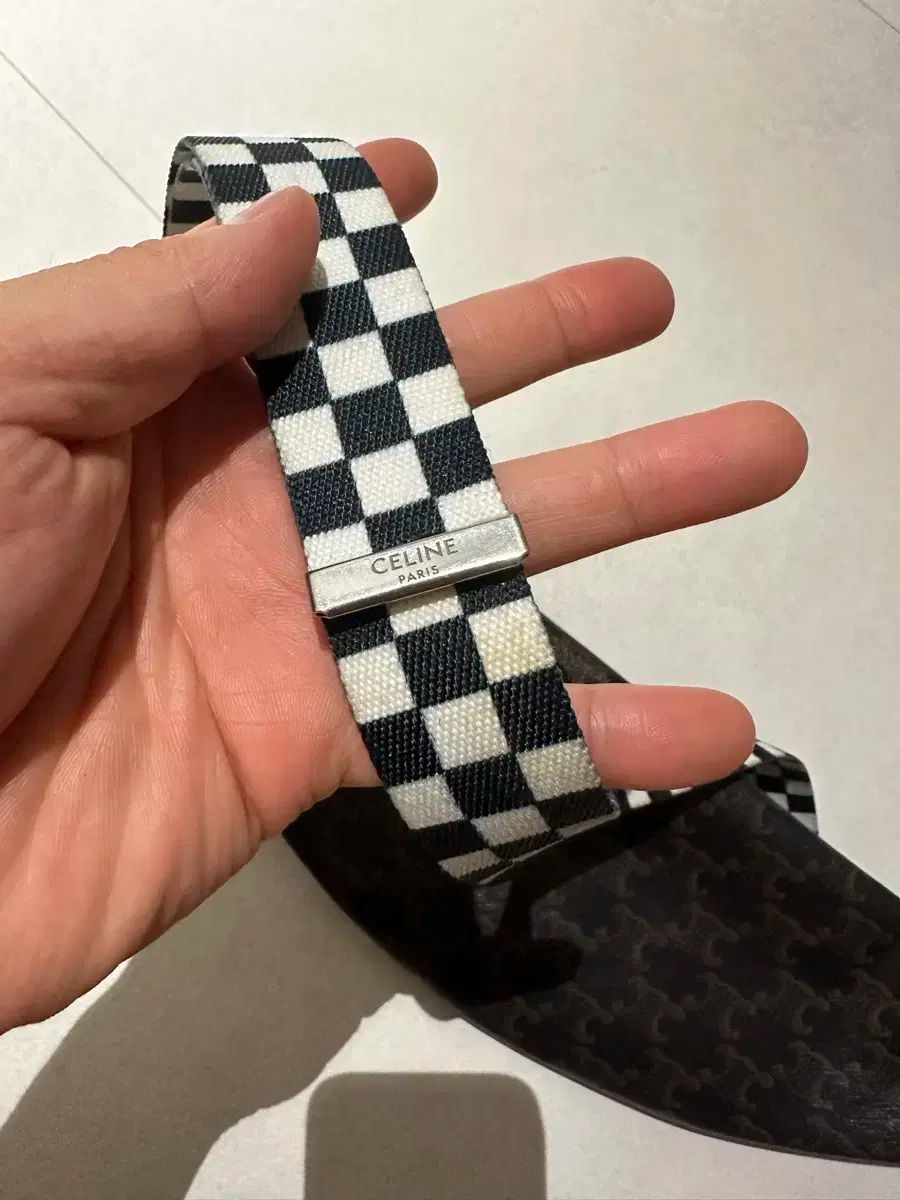 セリーヌ ベルト ダブルトリオンフ 85 ラージ 35mm ブラウン CELINE