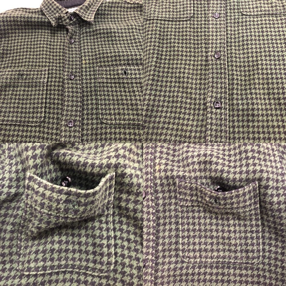 ネルシャツ グリーン