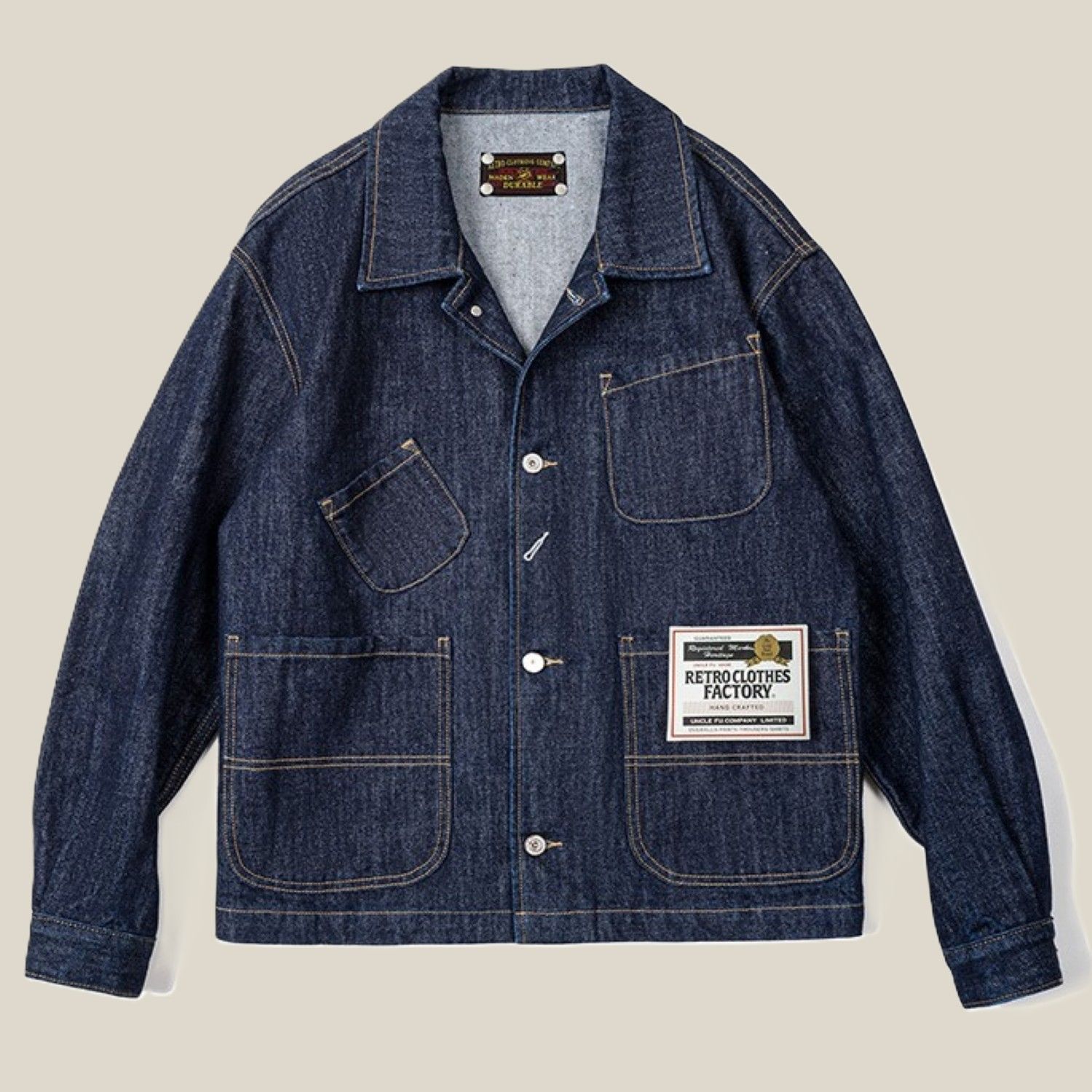ツタエル 採掘者のカバーオール ヴィンテージディティール エンジニアジャケット チョアジャケット メンズ レディース アメカジ ヴィンテージ ツィル生地 デニム 綿 ワーク アウトドア