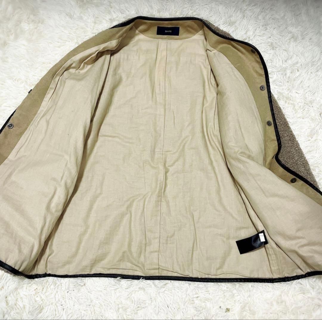 キルティングジャケット ボア