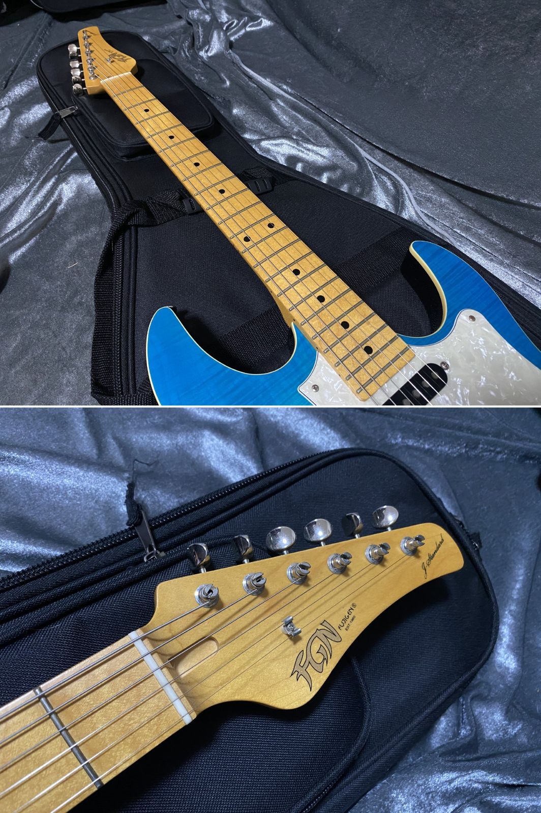 グリーン エレキギター