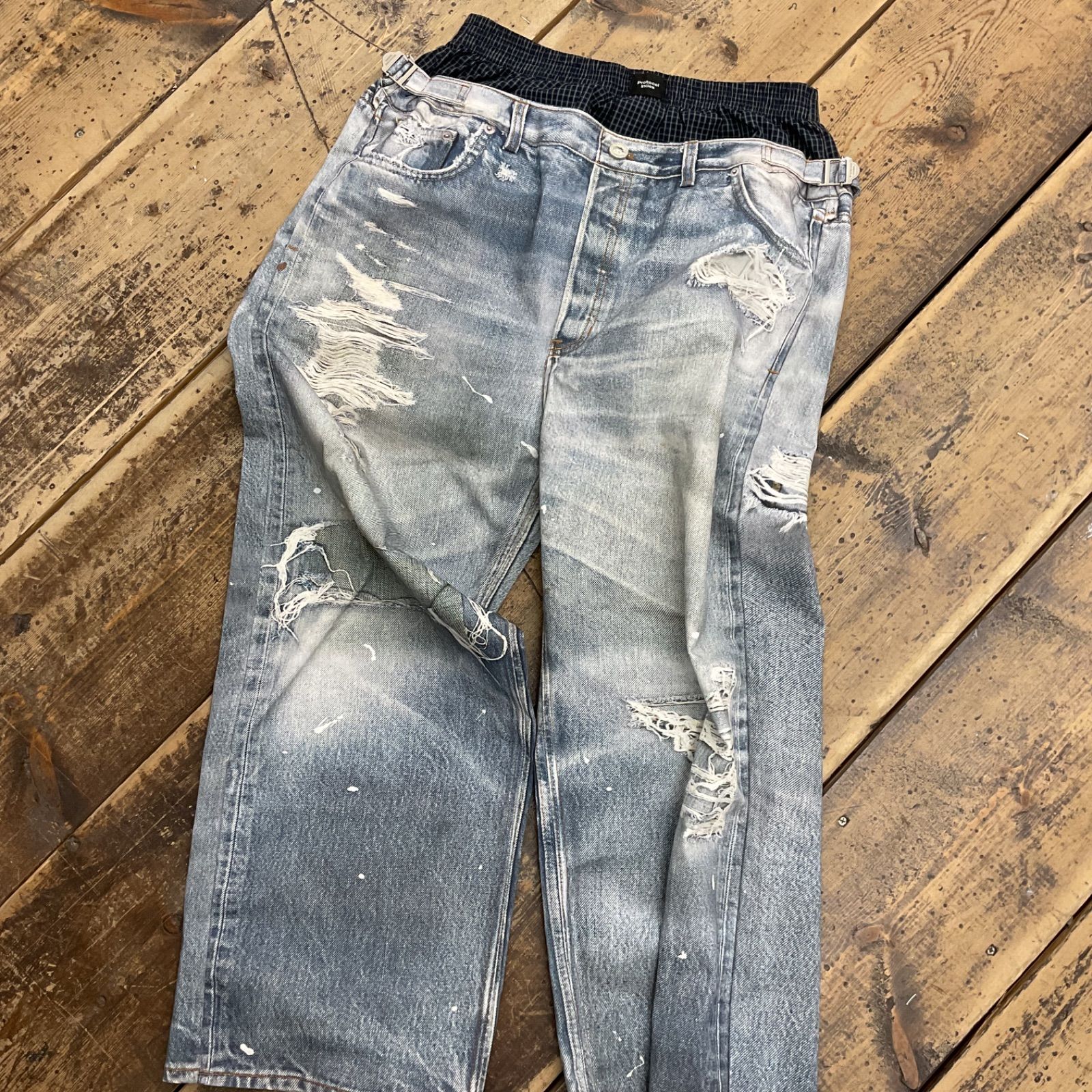 Protocol Index LAYERED PANTS トロンプルイユ レイヤード パンツ デニム プロトコル インデックス K 0202 005 213