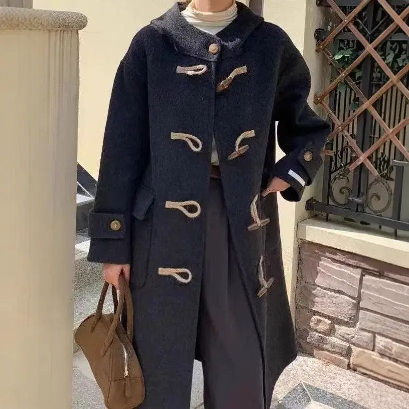 ウール100 トグルボタン コート