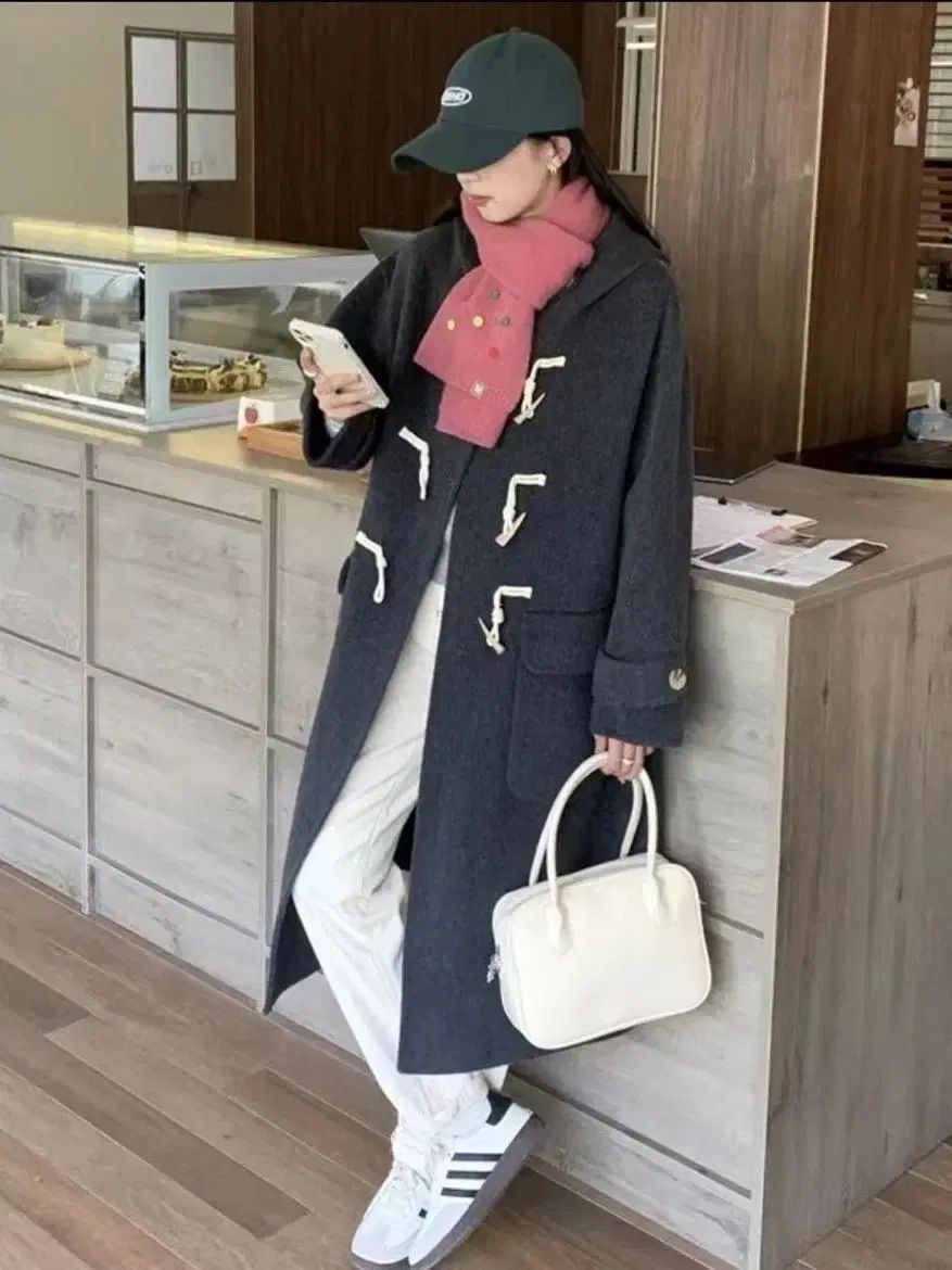 ウール100 トグルボタン コート