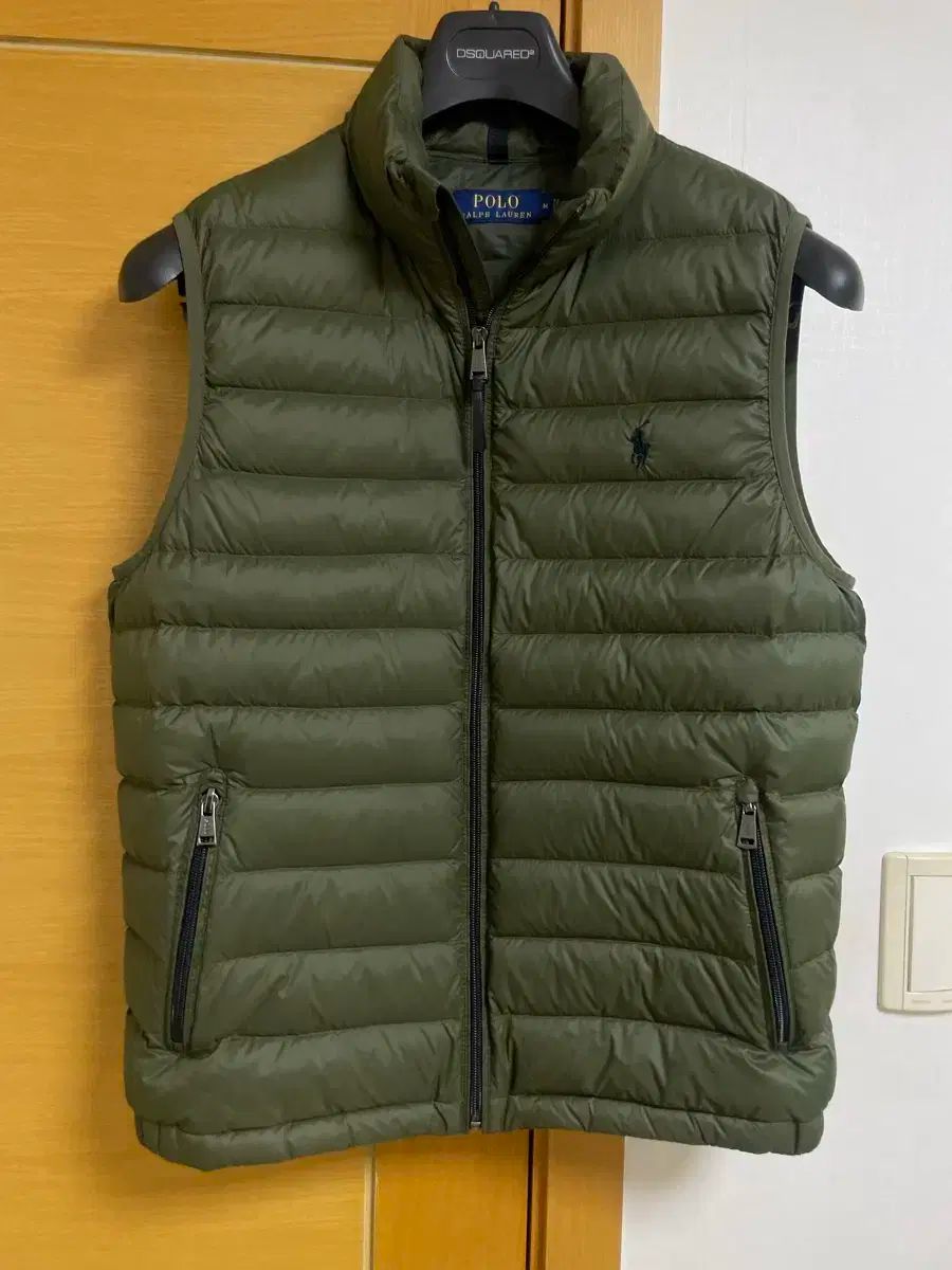 ポロ パッカブル 軽量 ダウン ベスト カーキ