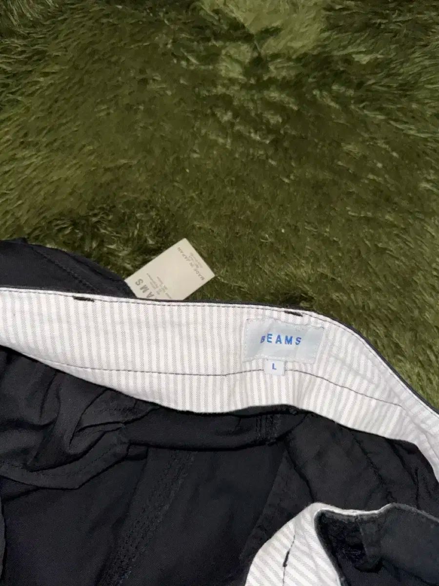  L BEAMS ビームス コットン チノ パンツ ブラック チノパン パンツ