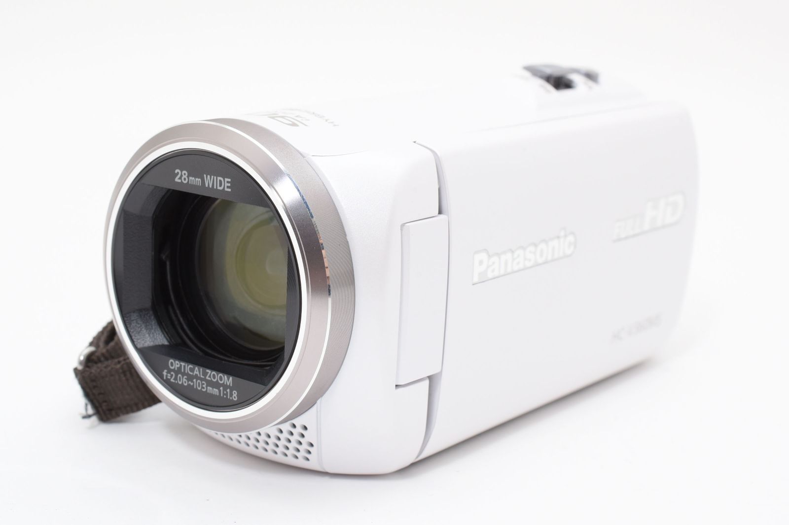 Panasonic HC V 360 MS ホワイト iA 90倍ズーム 5軸手ブレ補正 傾き補正 内蔵16 GB 軽量フルHDビデオカメラ 運動会 遠景に