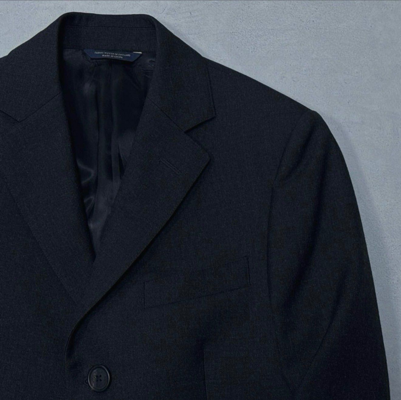 2010年代 ブルックスブラザーズ 特別イギリス生地 バーズアイ チェスターフィールドコート チャコールグレー 36S