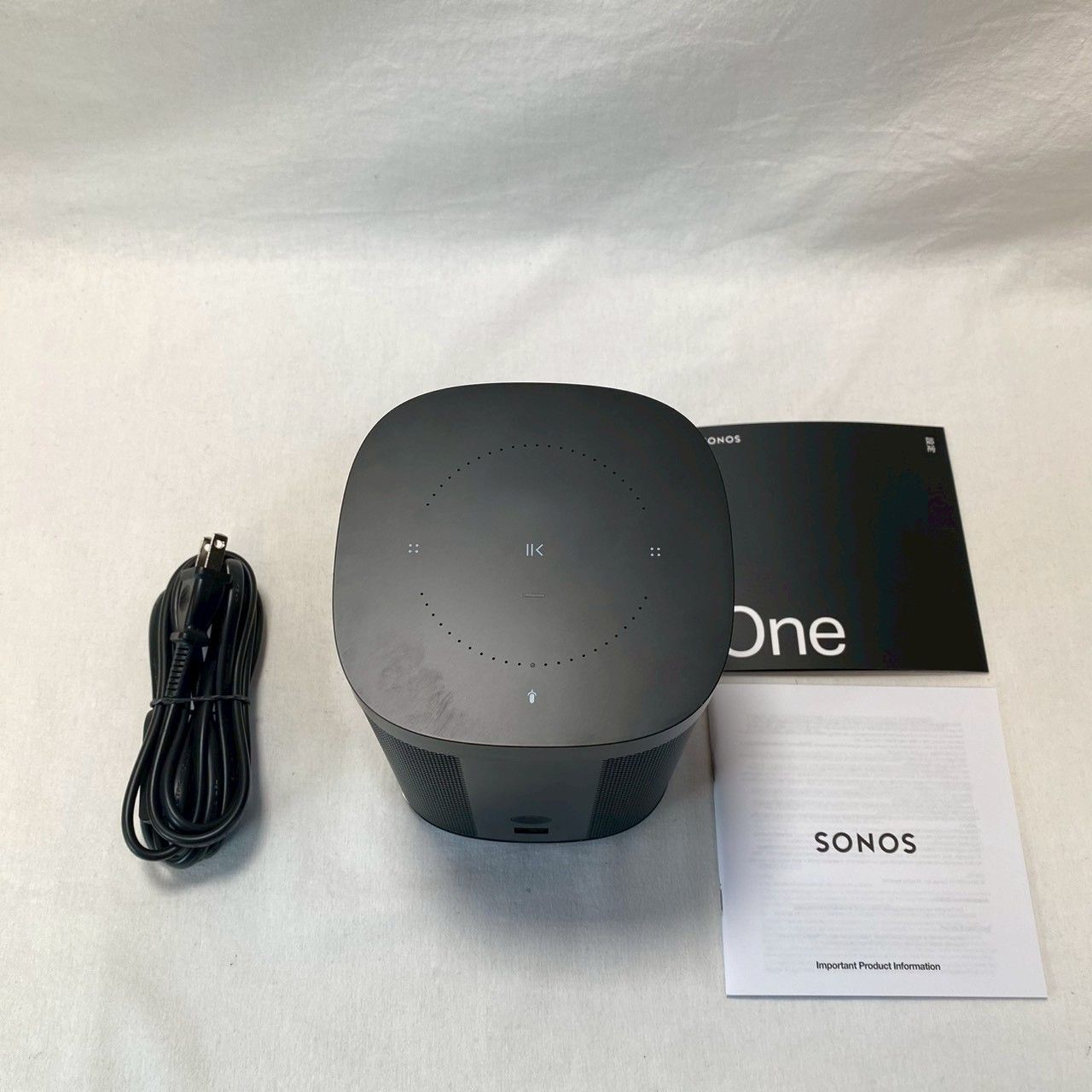 Sonos One Gen2 スマートスピーカー ブラック 本体 説明書付 動作良好 No.4255
