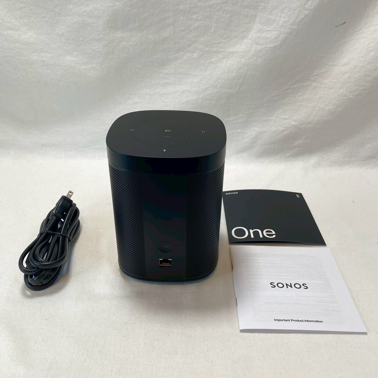 Sonos One Gen2 スマートスピーカー ブラック 本体 説明書付 動作良好 No.4255