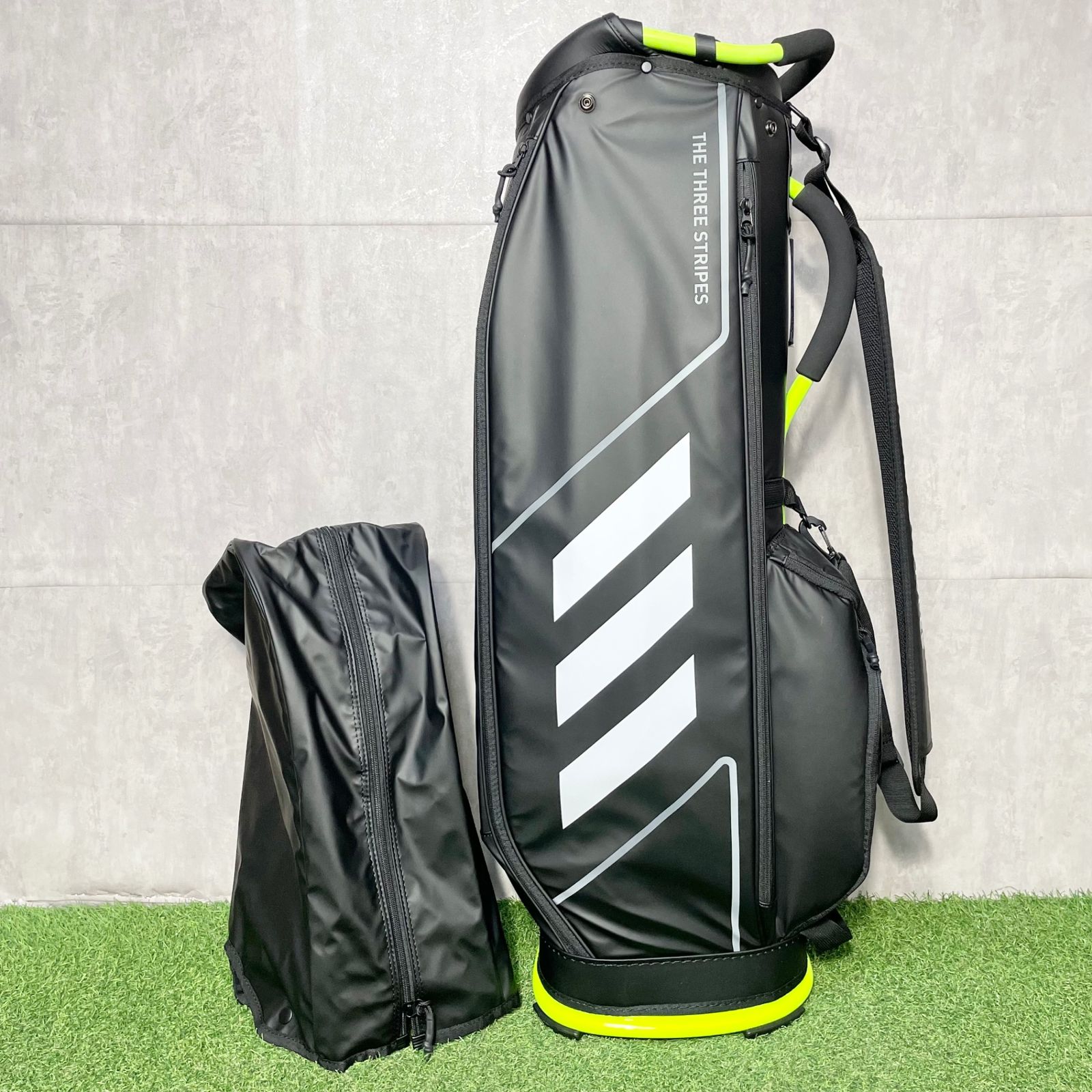 新品】adidas アディダス キャディバッグ ゴルフバッグ ブラック 2024