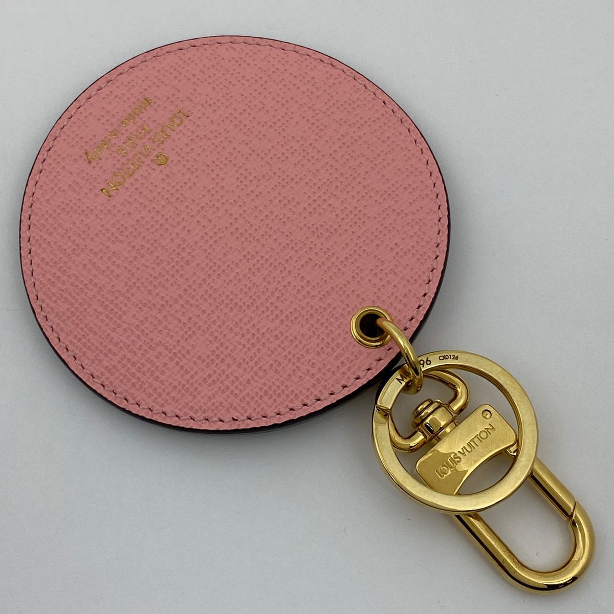 ルイ ヴィトン Louis Vuitton ポルトクレ ジャングルドット キーホルダー キーリング バッグチャーム キーホルダー モノグラム ブラウン ピンク M42596 レディース