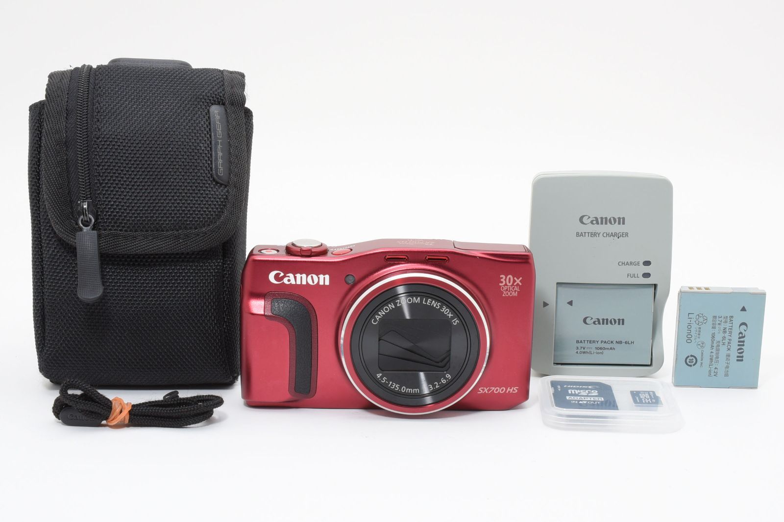 Canon PowerShot SX700 HS レッド 驚異の光学30倍ズーム スリムボディで旅行 イベントに最適 Wi-Fi スマホ転送 高画質コンデジ