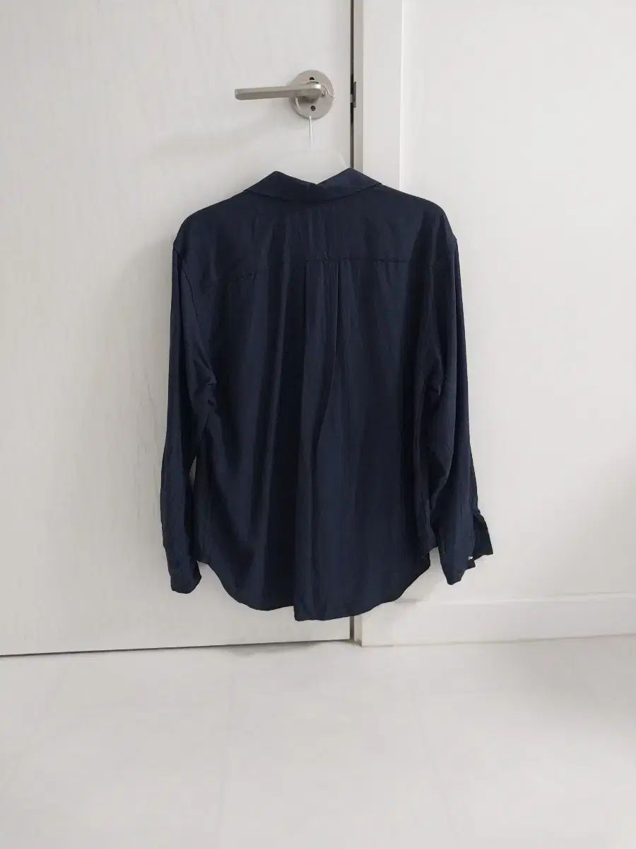  シエンヌ Sienne The HANDSOME ネイビー シャツ 長袖 シャツ ブラウス