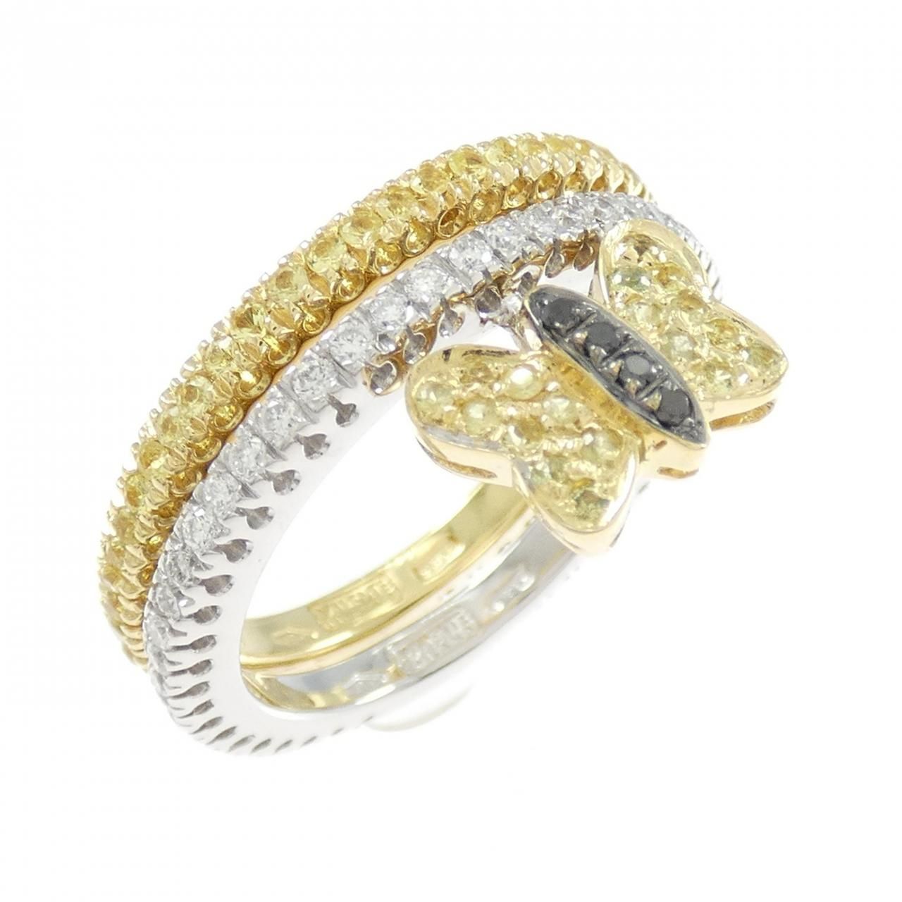 ヴァレンテミラノ バタフライ サファイヤ リング 0.49 CT