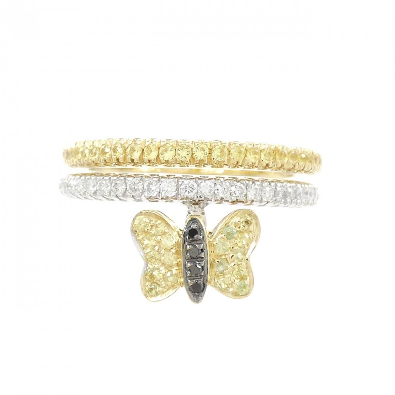 ヴァレンテミラノ バタフライ サファイヤ リング 0.49CT