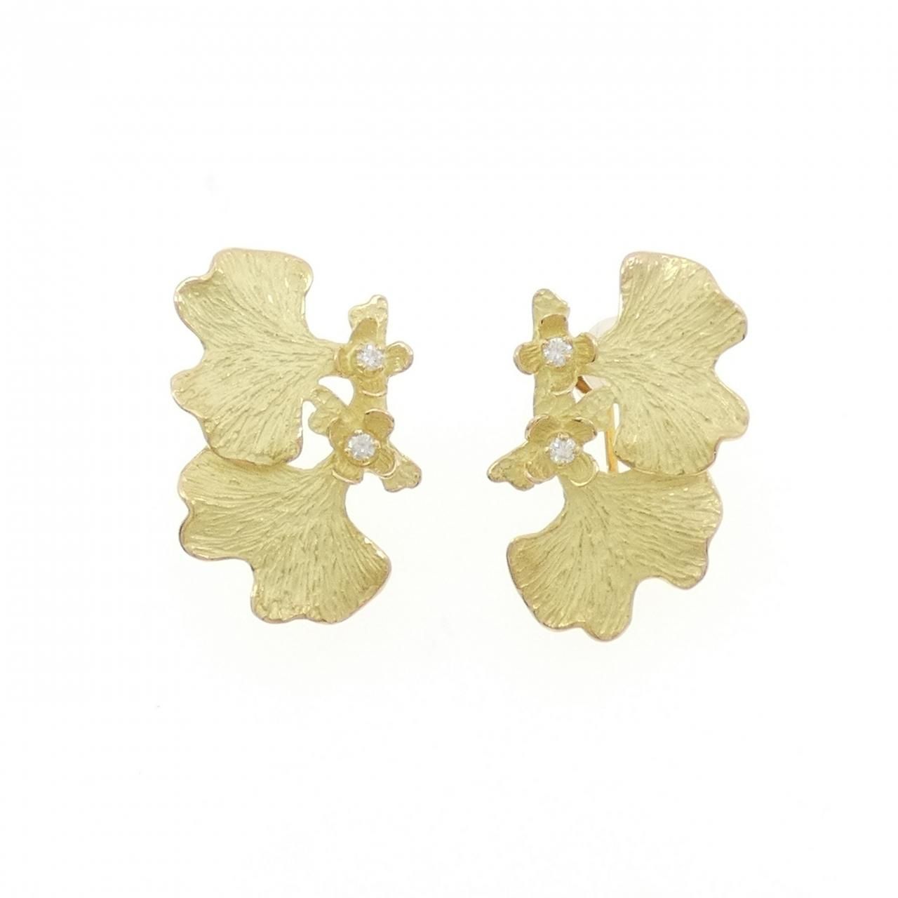 イケダケイコ ダイヤモンド イヤリング 0.08CT