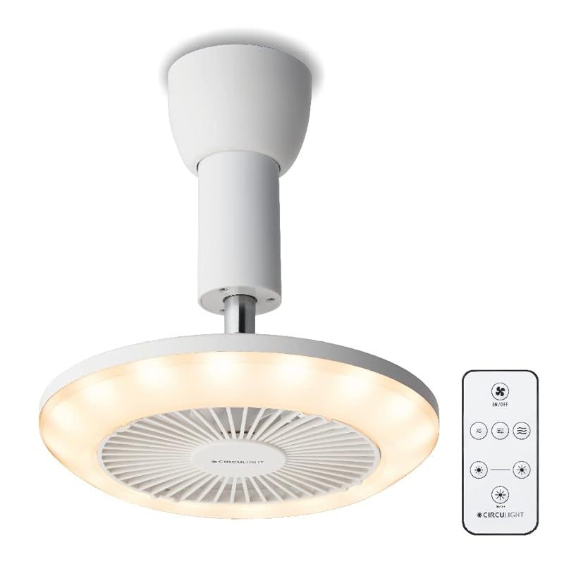 現行モデルは風量アップ ドウシシャ サーキュライト ソケットシリーズ 引掛けモデル 電球色 60W相当 風量3段階 リモコン付き ホワイト 0