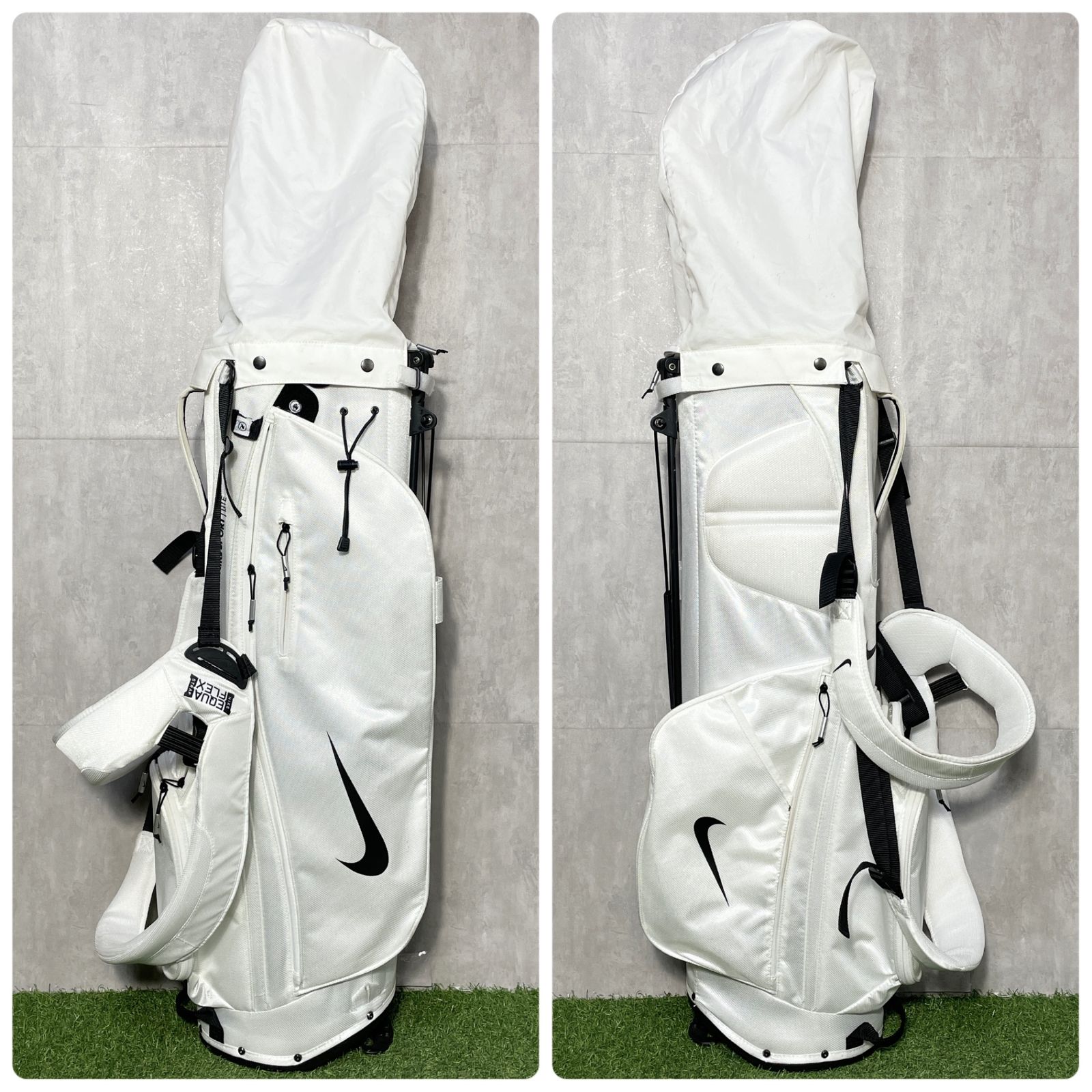 【廃盤品】ナイキ キャディバッグ ゴルフバッグ ホワイト スタンド 軽量モデル 廃盤品】NIKE ナイキ キャディバッグ ゴルフバッグ ホワイト スタンド
