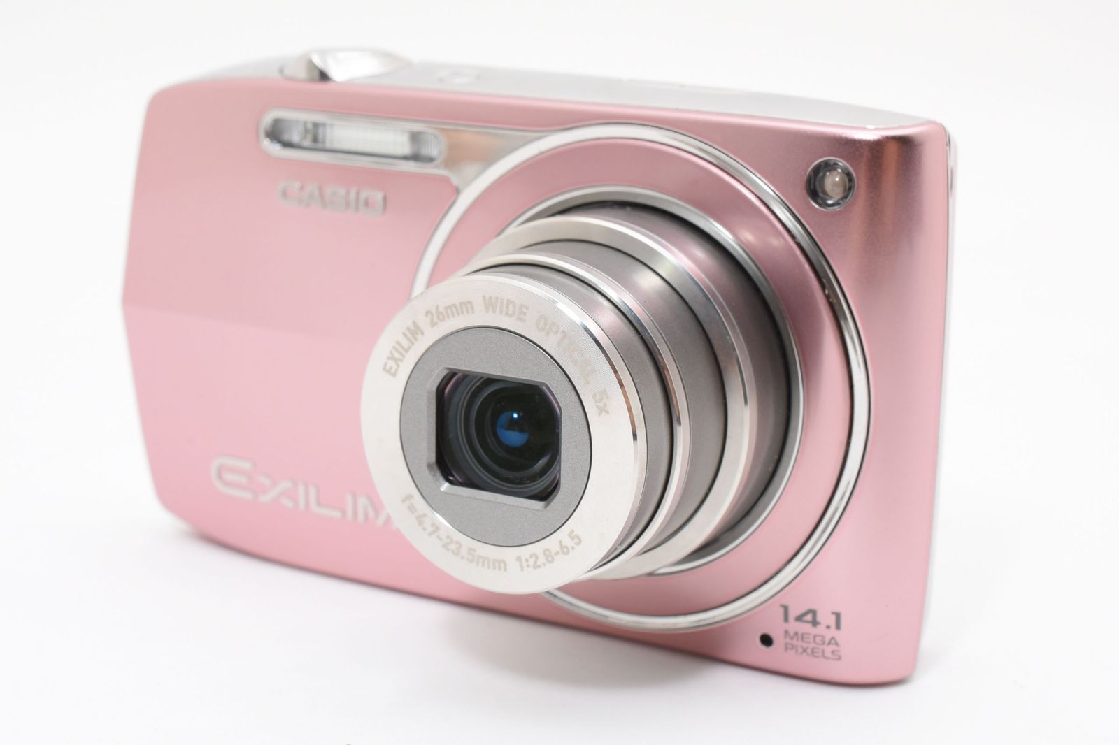外観 CASIO EXILIM EX Z 2000 ピンク 1410万画素 オート搭載 広角26 mm 光学5倍 長電池寿命 約 ダイナミックフォト対応 コンデジ