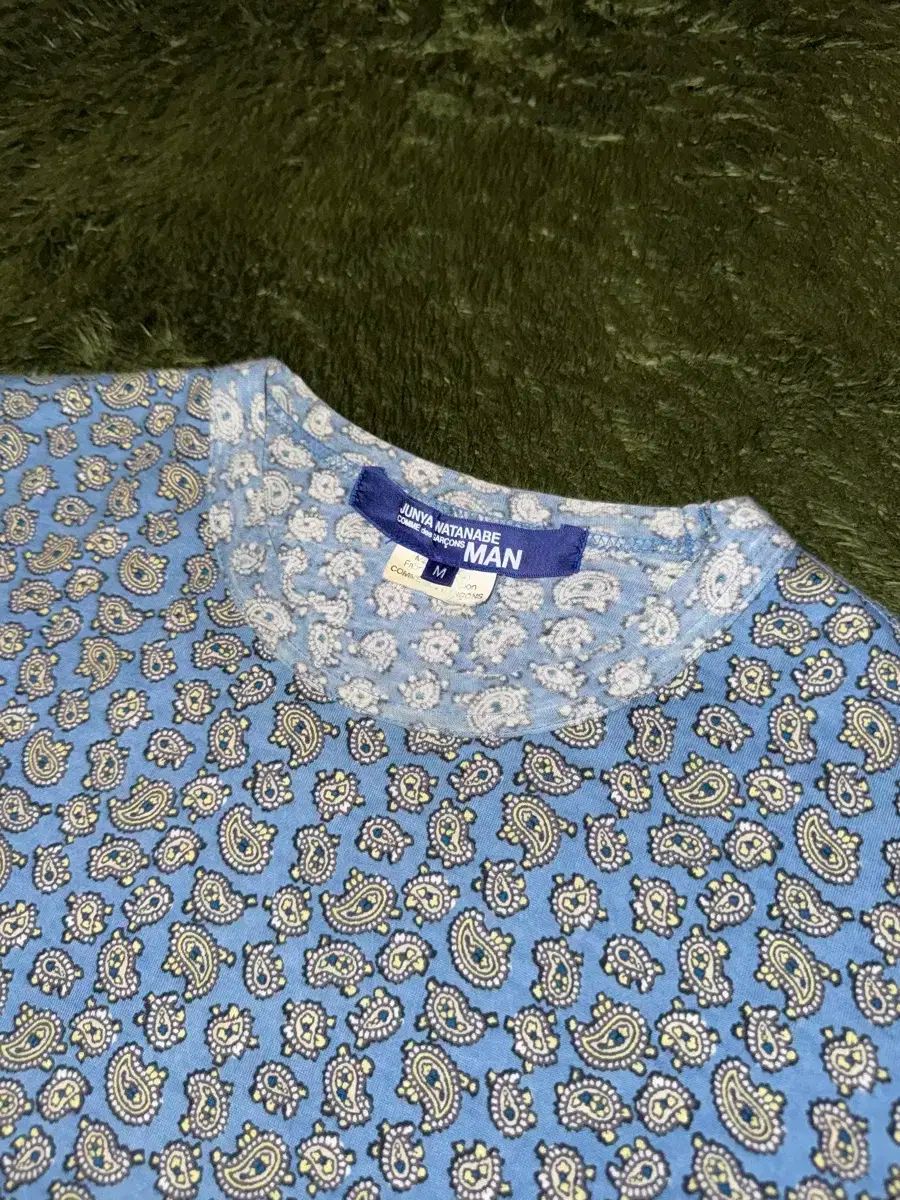 M 08ss ジュンヤ ワタナベ COMME des GARCONS ベイズリー パネル Tシャツ