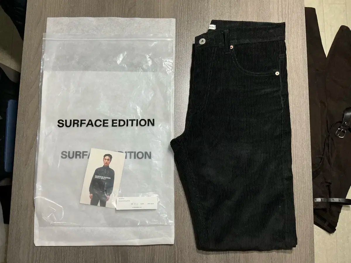  サーフェスエディション パッチ コーデュロイ パンツ ブラック L スラックス パンツ