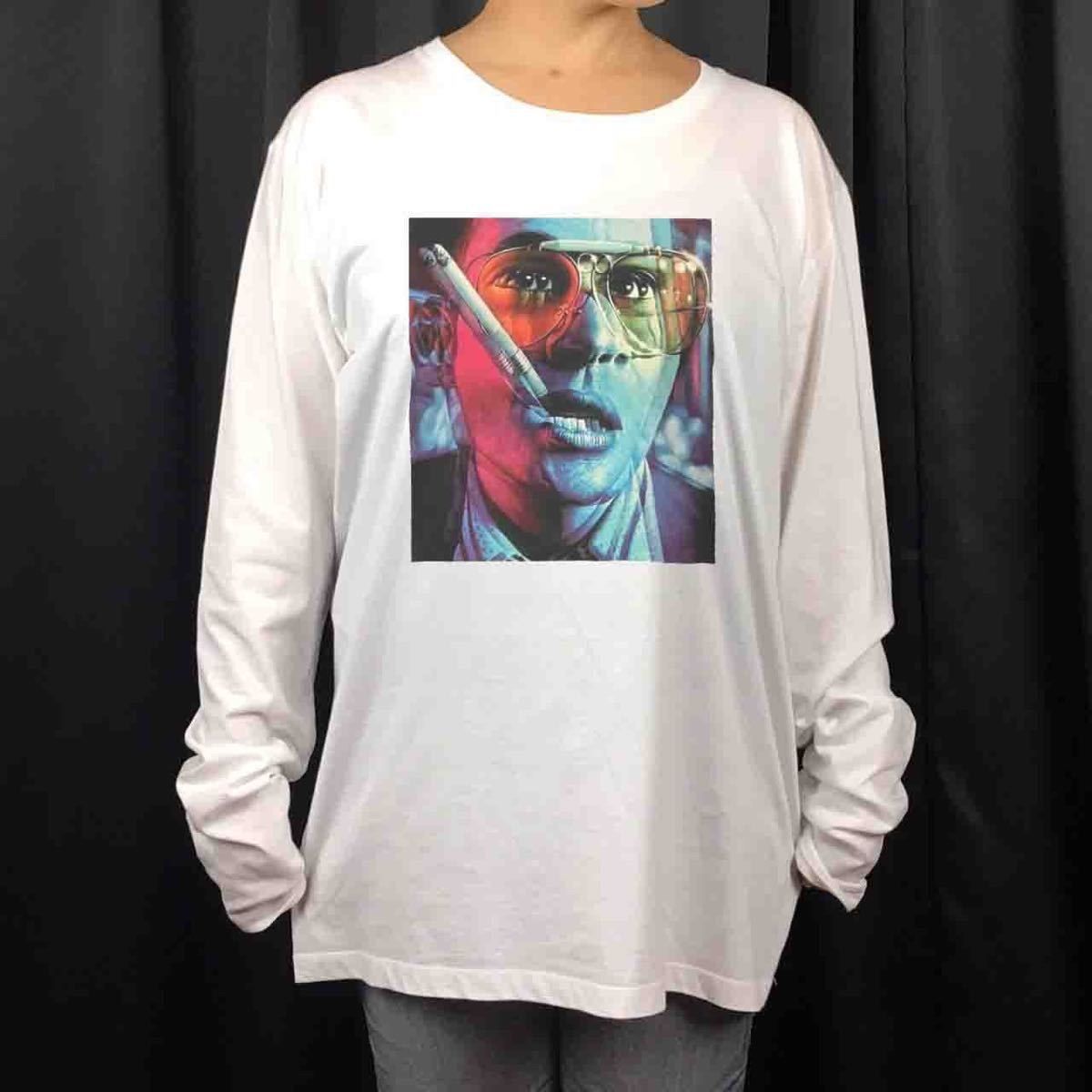 オリジナル ロンT ラスベガスをやっつけろ ラウル サイケ ジョニーデップ 映画 ロンT S M L XL タイト ジャスト 大きい ビッグ オーバーサイズ メンズ レディース ユニセックス ピンククリーム