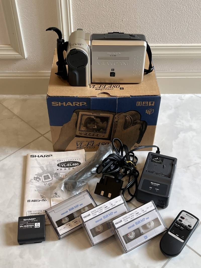 SHARP VL-EL480 液晶ビデオカメラ 当時物 現状品