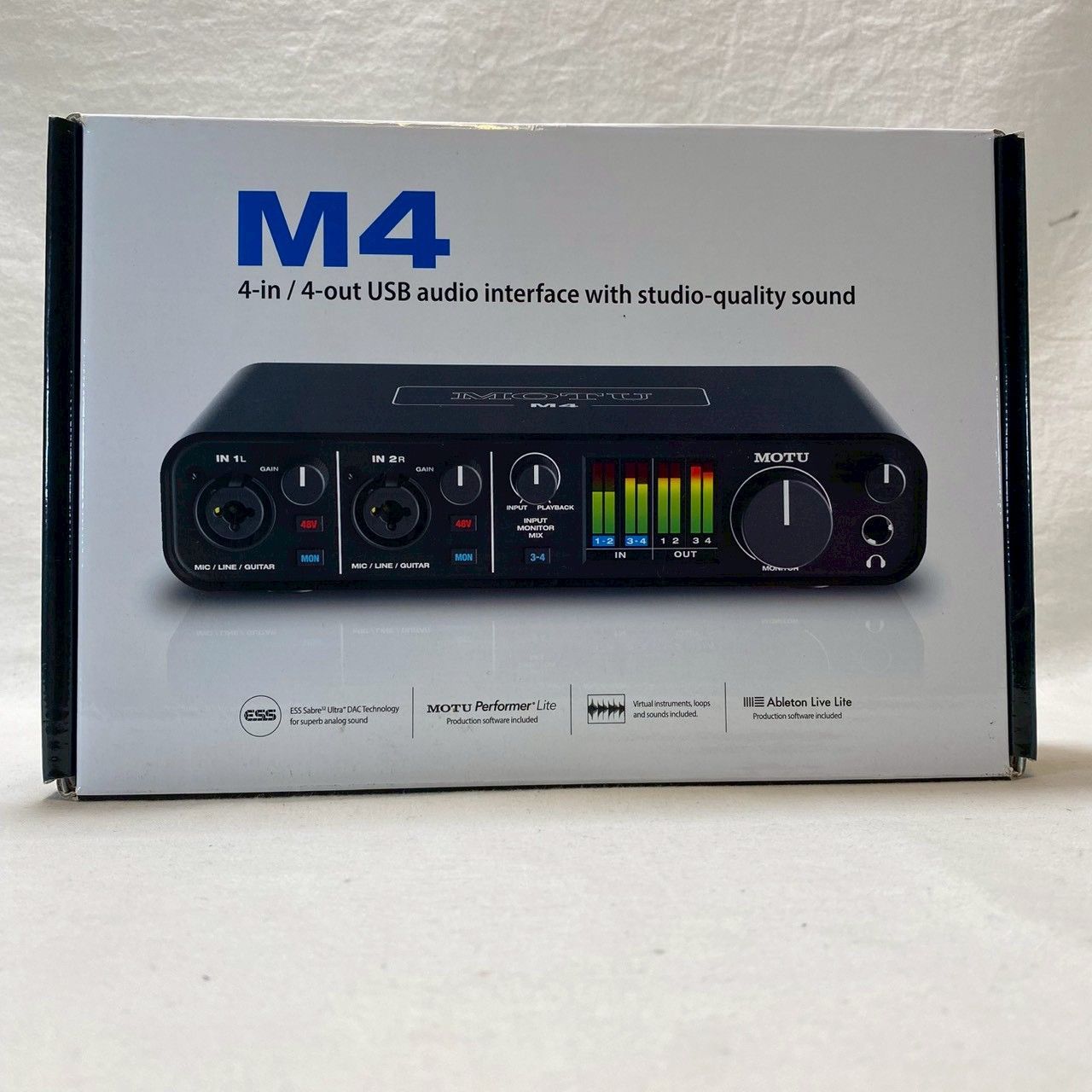 MOTU M4 USBオーディオインターフェイス 箱 完備 通電 済 No.4201