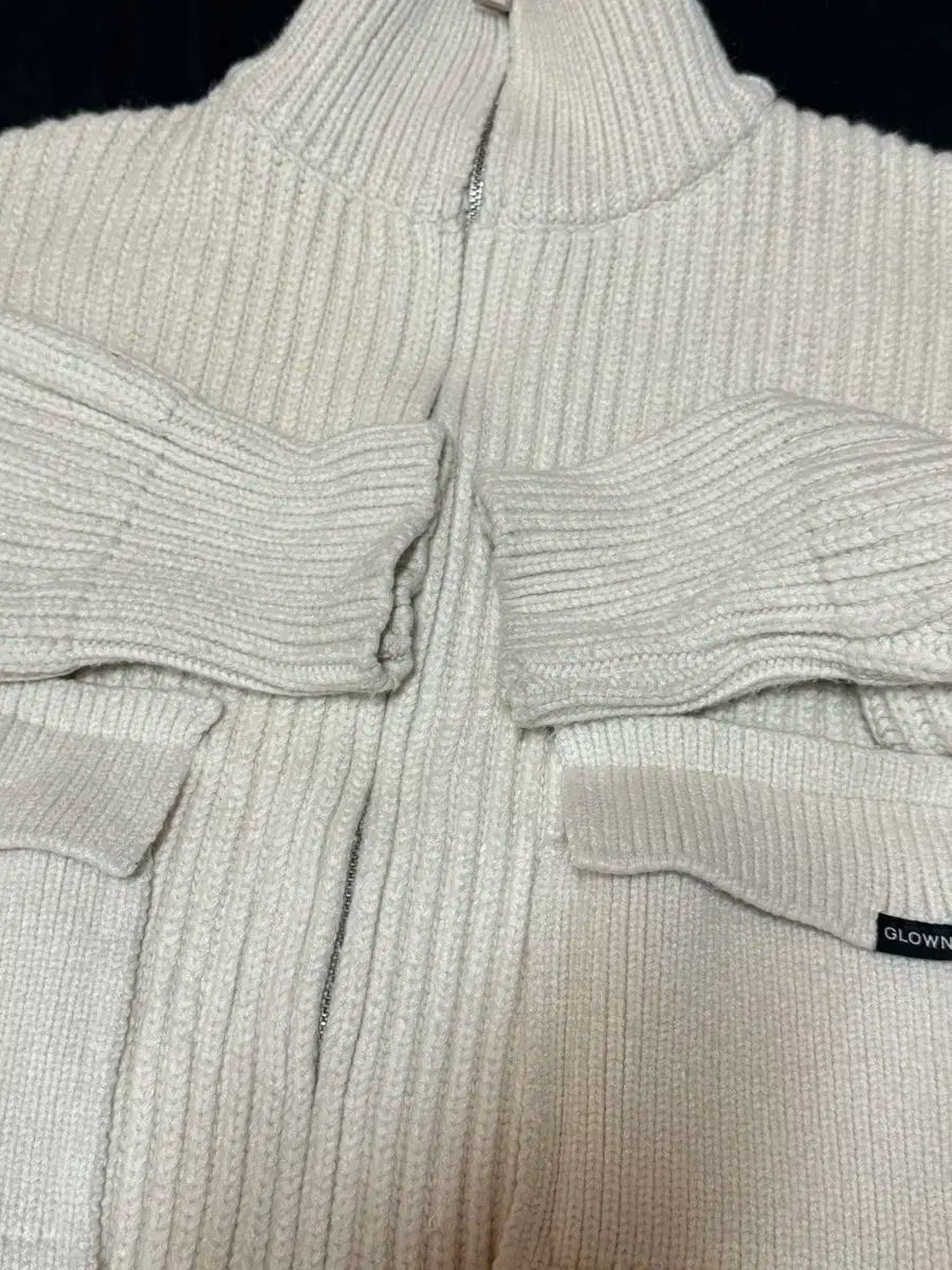 ニットジップアップ カーディガン