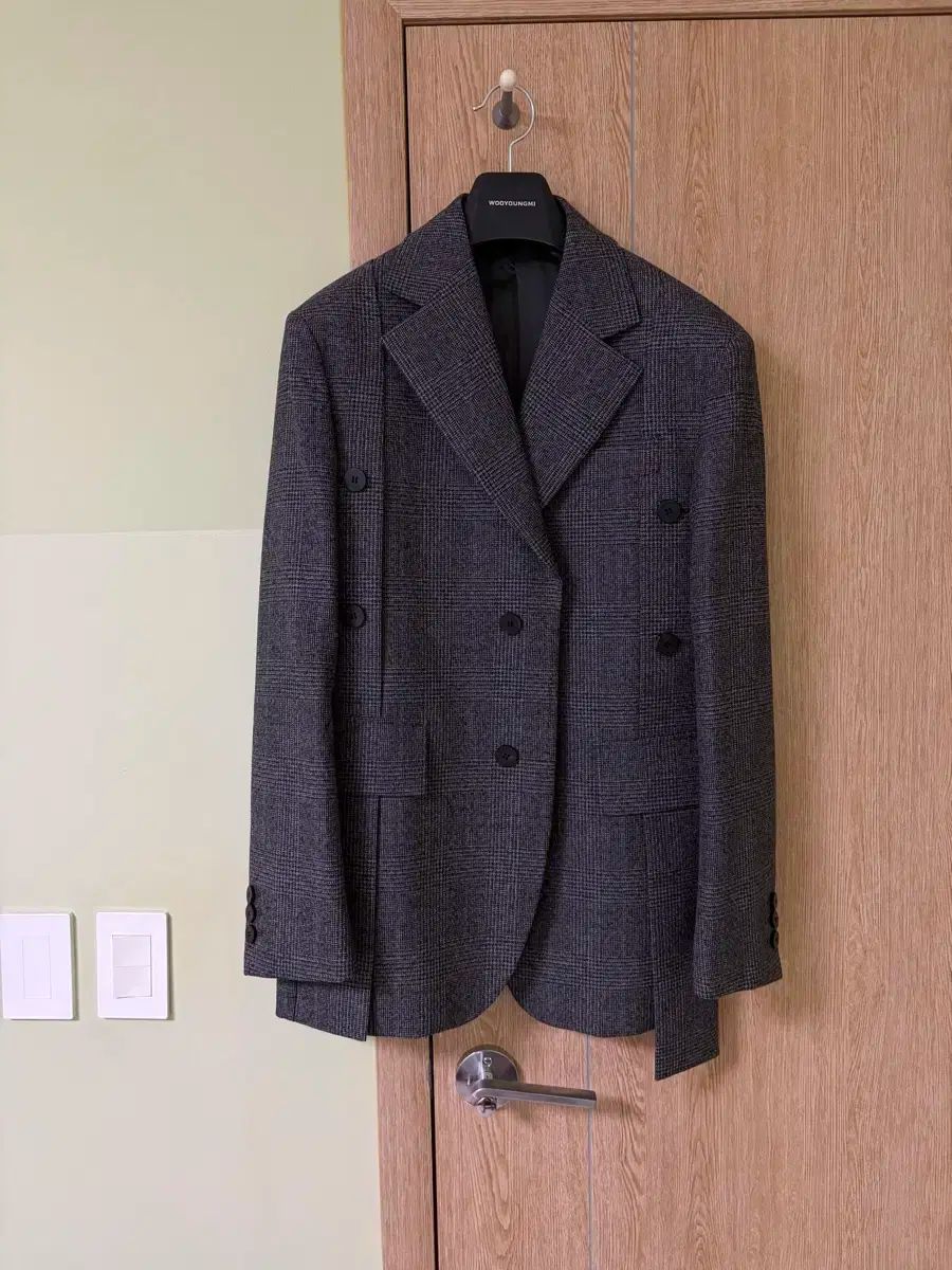 WOOYOUNGMI 19fw メインCHECK セットアップ Single ターンアップ 46 46