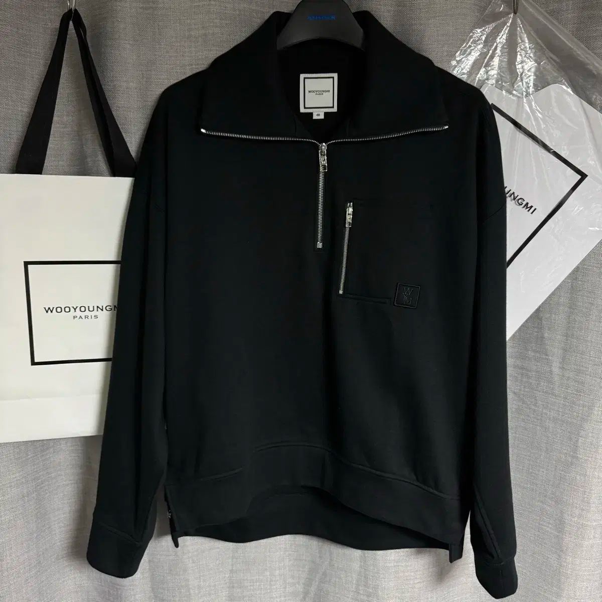 級 ウーヨンミ ウーヨンミ WOOYOUNGMI ハーフジップ スウェット