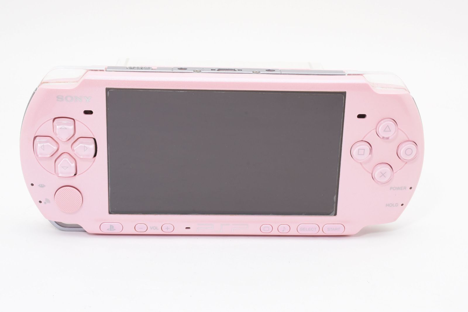 外観 SONY PSP-3000 ブラッサムピンク 本体 高画質液晶 薄型軽量モデル PlayStation Portable すぐ遊べるセット