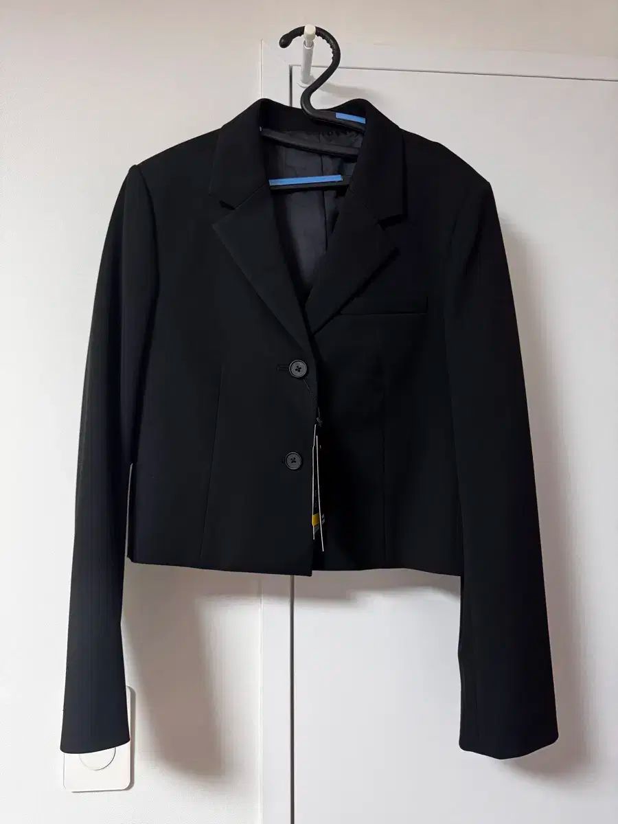 MUSINSA 冬 ブラック クロップド ジャケット S