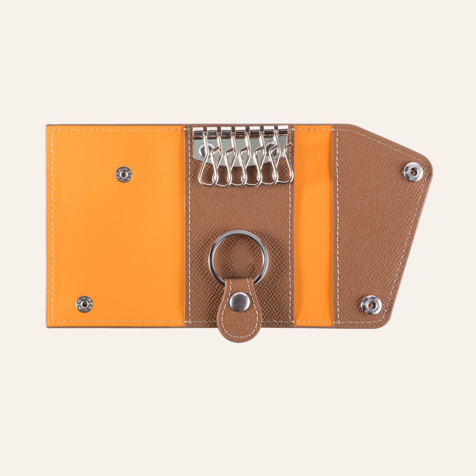 COGURE コグレ キーケース 本革 ヨーロピアンエンボスレザー 大容量 6連キーフック カード収納 CONKC-L