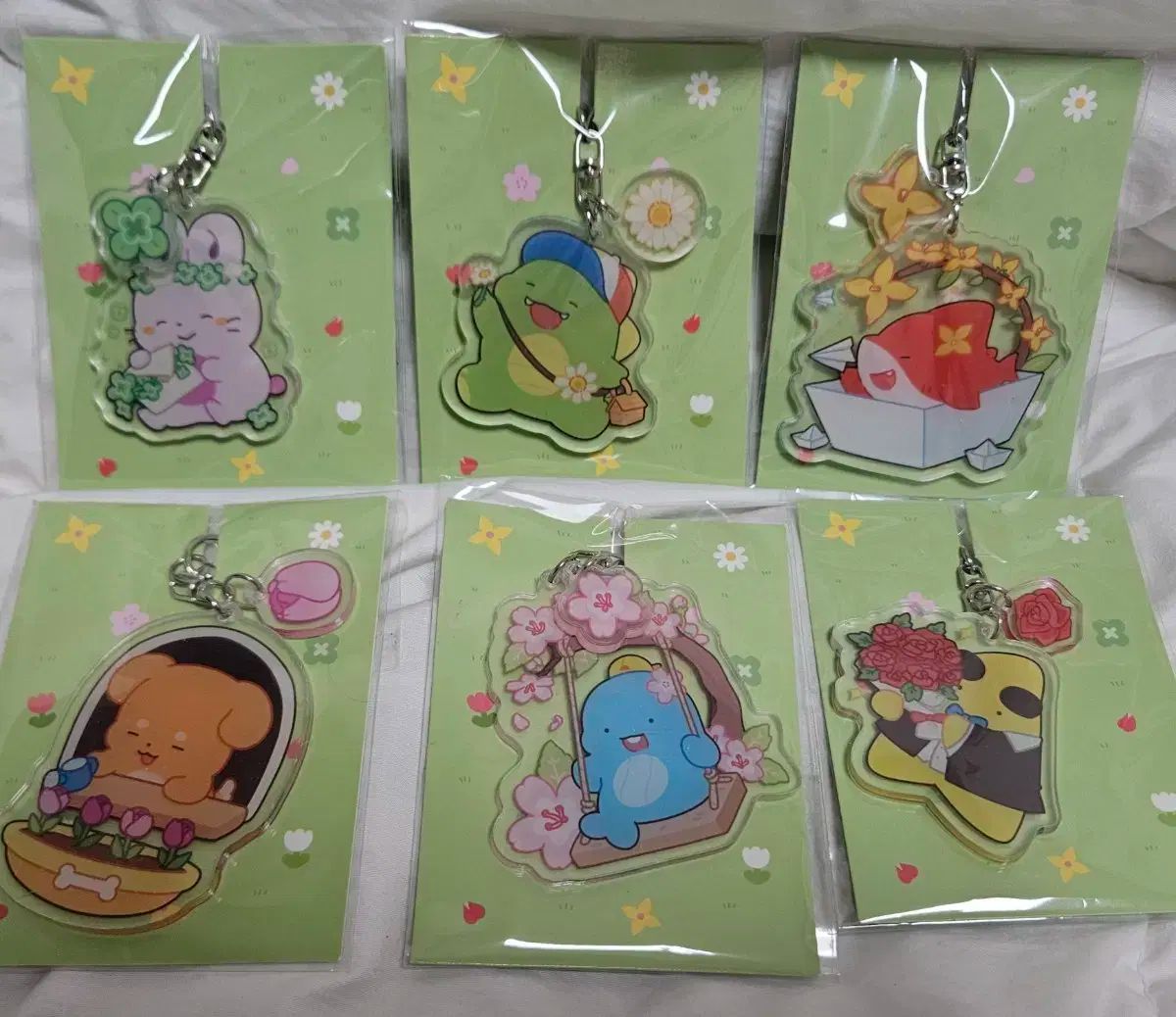 ピクセルリー 春 アークスリング キーホルダー