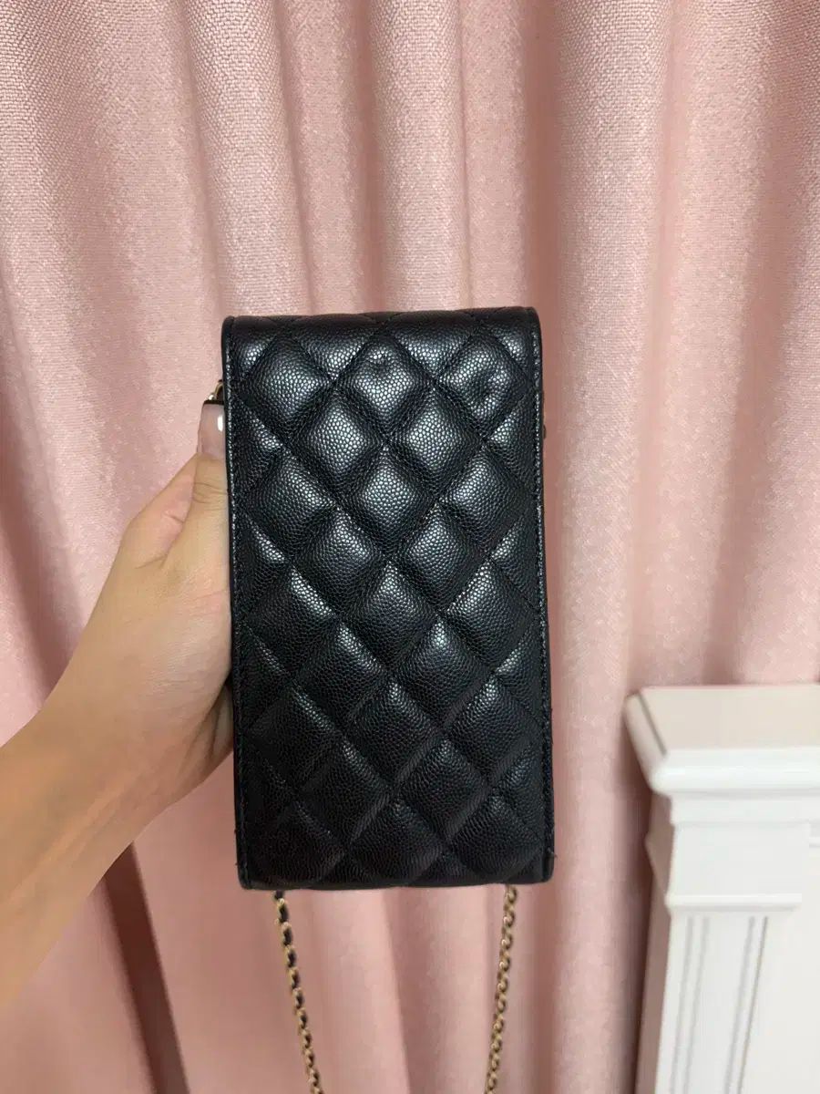 シャネル ブラック キャビア ゴールド チェーン 財布 DECORATOM_COM_BR