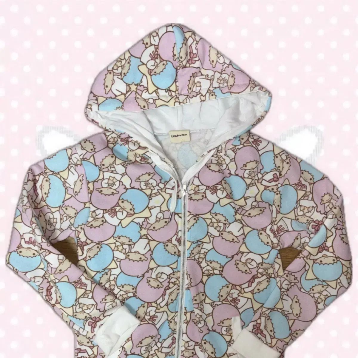 アイテム サンリオ リトルツインスターズ キャラクター フードジップアップ