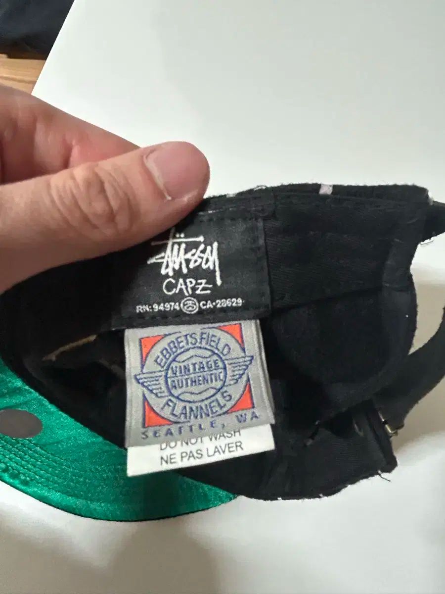  STUSSY x EBBETS FIELD フランネル ストライプ 帽子 その他 キャップ